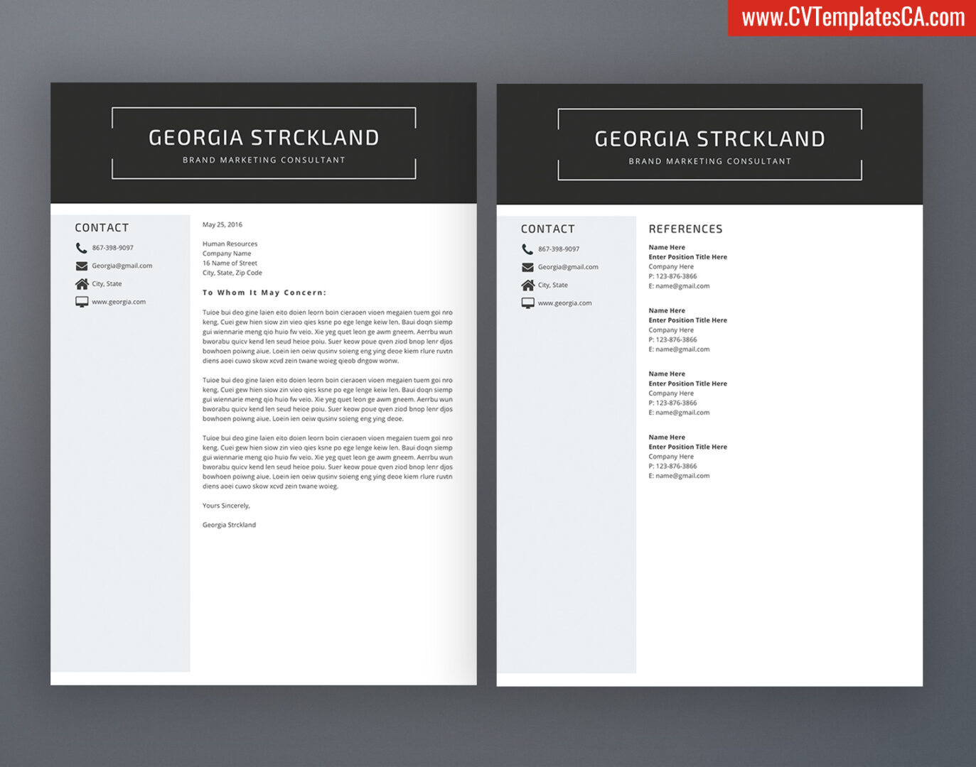 cv template for ms word